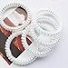 20pcs Spiral Hair Ties No Crease Coil Hair Ties Thin Colorful Hair Ties Waterproof Elastic Coil Hair Ties for Women Girls