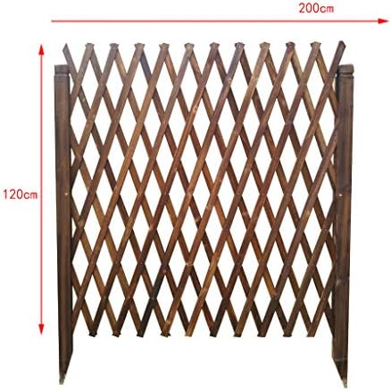 JHHL Fence wood Fence grid decoration Telescopic Guardrail Outdoor garden fence Pet fence (Size : 120CM)