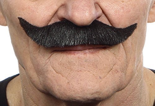 Trim salesman black lustrous mustaches 2pcs.