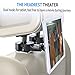 MEIDI Magnetic Headrest Mount, Universal Phone Holder, Car Backseat Hanger Hook Organizer Compatible With All Smart Phones Tablets GPS and eReaders (Sliver-2Pack)