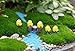 BeautyMood 10pcs Miniature Fairy Garden Herd of chickens (Yellow)
