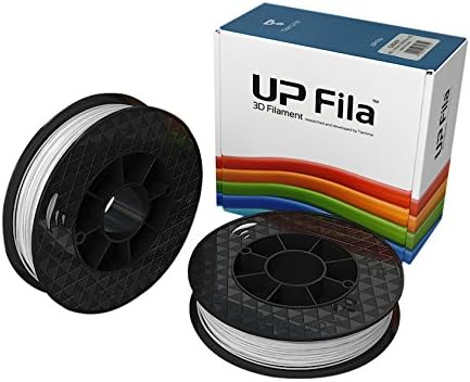 UP Fila - C-23-01 Tough ABS 3D Printer Filament, Low Odor, Consistent 1.75mm Diameter,1KG (500g×2 Spools), White