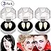 Angel Kiss 3 Pairs Vampire Fangs Teeth - Dentures Cosplay Props for Halloween Costume Accessory Props Party Favors