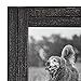 Americanflat 4x6 Charcoal Black Distressed Wood Frame - Made to Display 4x6 Photo - Ready to Hang - Ready to Stand - Built-in Easel