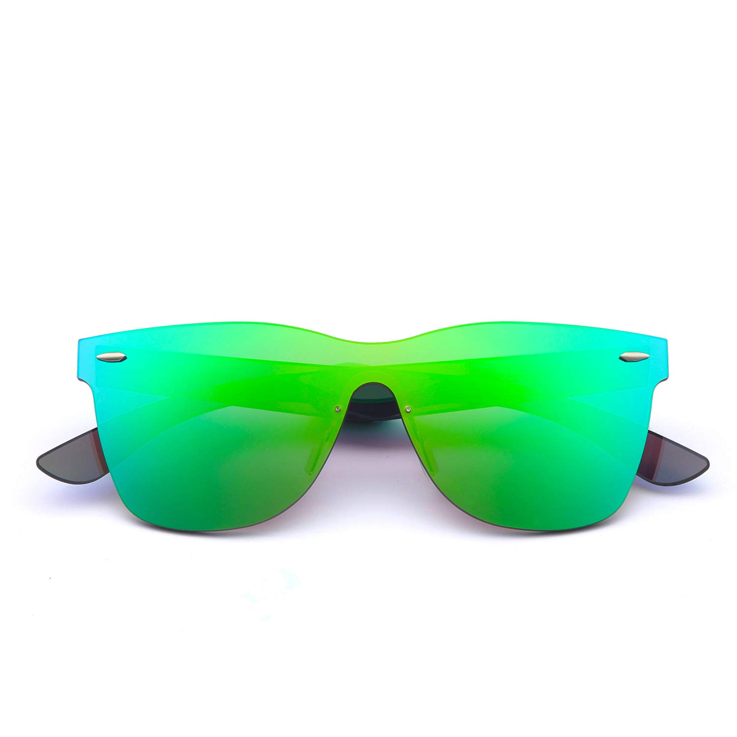 Vintage Mirrored Sunglasses One Piece Colored Glasses