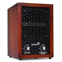 Ivation 5-in-1 HEPA Air Purifier & Ozone Generator, Ionizer & Deodorizer for Up to 3,700 Sq/Ft - Included HEPA, Carbon and Photocatalytic Filters, with UV Light and Negative Ion Generator