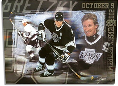 Wayne Gretzky Unsigned 19X26 Photo Poster"Los Angeles Kings Jersey Retirement"