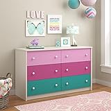 Ameriwood Home Kaleidoscope 6 Drawer Dresser, Whimsy