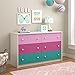 Ameriwood Home Kaleidoscope 6 Drawer Dresser, Whimsy