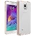 Note 4 Case, LK [Air Hybrid] Ultra Slim Shockproof [Crystal Clear] Back Protective Case + TPU Bumper Cover for Samsung Galaxy Note 4 (Rose Clear)