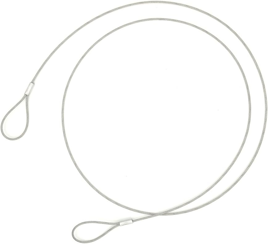 Safety Cable Lock 48’’ Long, Luggage Lock Safety Cable Lightweight Braided Stainless Steel by CPACC: Camera & Photo