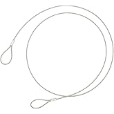 Safety Cable Lock 48’’ Long, Luggage Lock Safety Cable Lightweight Braided Stainless Steel by Ovener