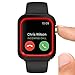 Apple Watch Case, SEANADO iwatch case Rugged Protective Slim Shock Resistant TPU Bumper for Apple Watch Series 3, Series 2, Series 1 (Black-Red 42mm)