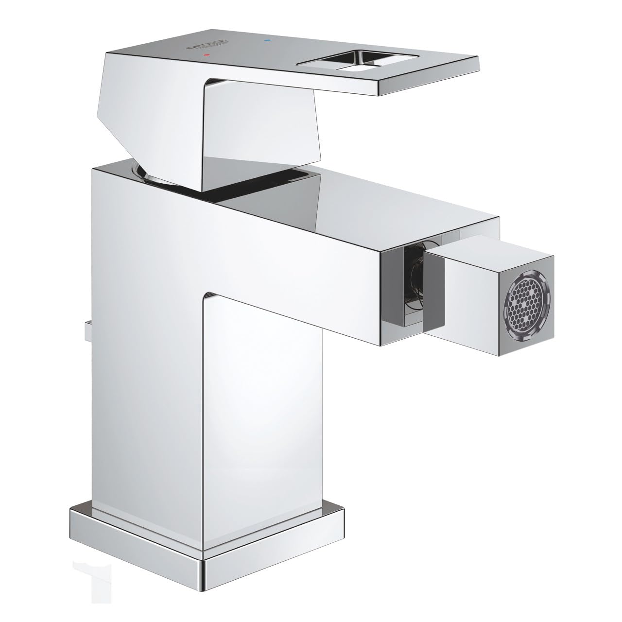 GROHE 23138000 Eurocube Bidet Tap (Pop-Up Waste and Ball-Joint Spout)