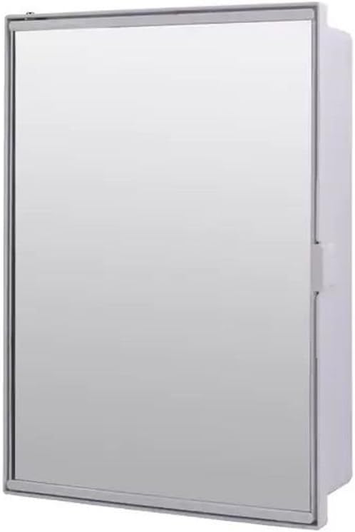 Bathroom Cabinet with Storage 3 Shelves and Mirrors Model Decor