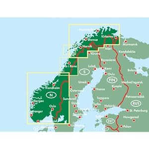 Norway 1:600K Road Map FB (English, French and German Edition)