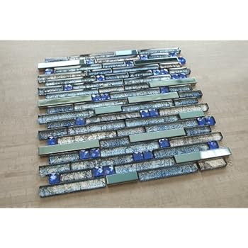 Blue Stainless Steel + Blue (Diamond Shape) Glass + Blue Galaxy Glass