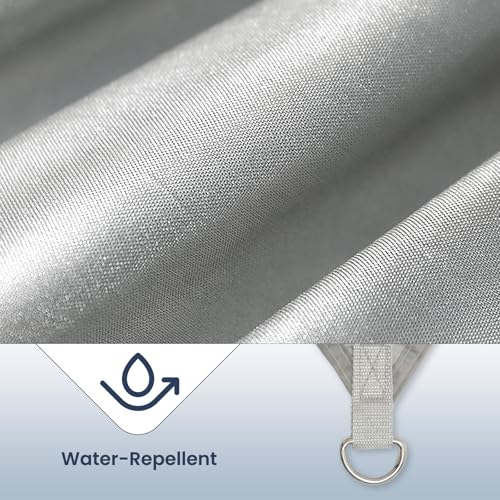 3x4m/4x5m Water-Repellent Sun Shade Sail - Sun Shading Rectangle Canopy Polyester Reinforced for Patio, Garden, Backyard, Lawn, Pool, Deck, Courtyard, Carport & Outdoor Areas (3 * 4m)