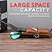 Guzilan Leather Vertical Phone Waist Bag,Cell Phone Pouch Holster Case Wallet Pouch Men Carrying Men Purse for iPhone 11 Pro Max 11 Pro 11 Xs Max XS 8 7 Plus Galaxy Note 9 8 5 S9/S8 Plus