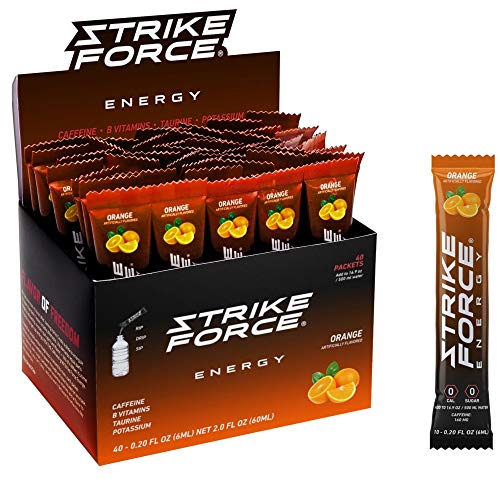 Strike Force Energy Drink Mix Orange Flavor Natural Tasting