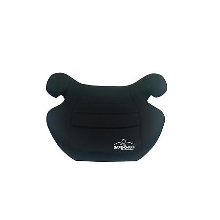 Safe O Kid Backless Car Booster Seat, Travel Friendly, Plush Padding Car Booster Seat for Kids