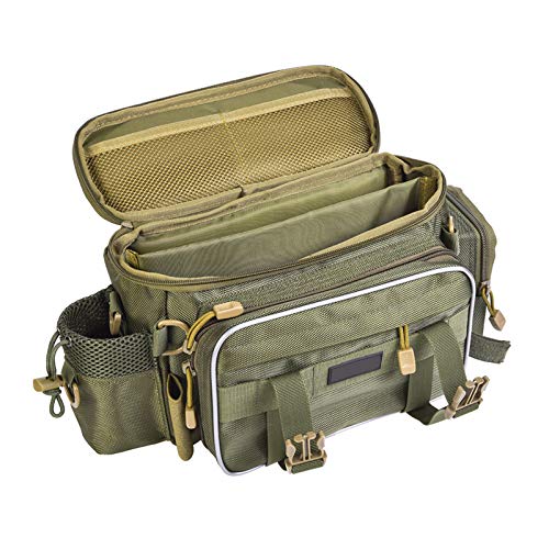 Saniswink1 Angeltasche, Outdoor-Sport, Einzelschulter, Gürteltasche, Angelköder, Spule, Aufbewahrungstasche, Tasche… – Bild 4