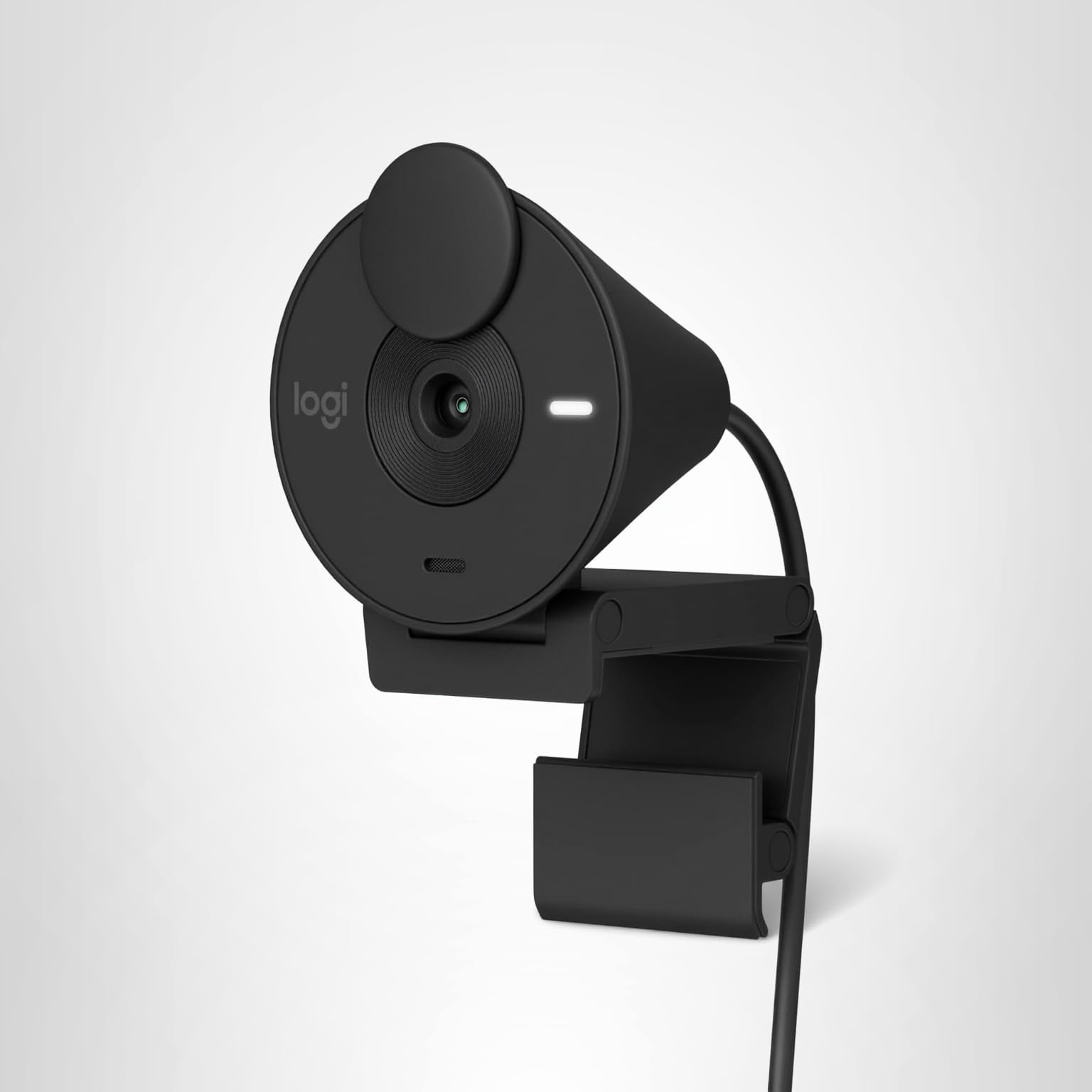 Logitech Brio 301 Full HD Webcam with Auto Light Correction, Show Mode, Noise Reduction Mics, Privacy Cover, Works with Microsoft Teams, Google Meet, Zoom, Nintendo Switch 2 new GameChat mode - Black