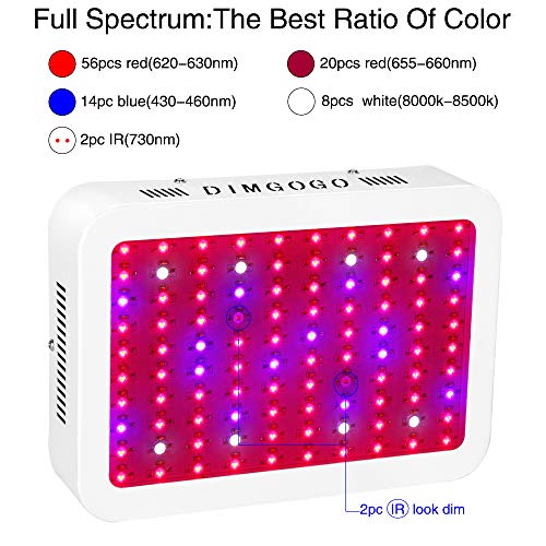 Dimgogo 1000w LED Grow Light Full Spectrum for Indoor Plants Veg and...
