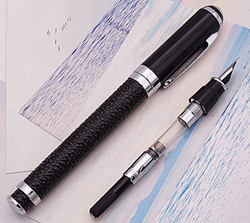 Duke 552 Resin Fountain Pen with Ink Refill Converter , Executive Writing Pen for Office Business Signature - Thumbnail 6