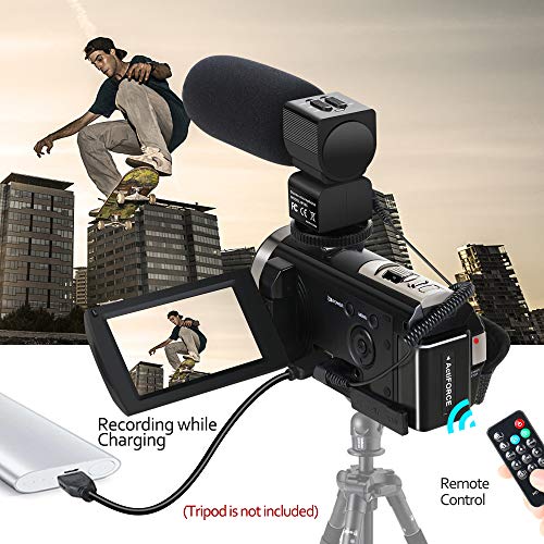 4 Camcorder+Actinow+Microphone+Rotatable+Batteries