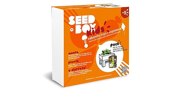 SeedBox Kids - Huerto Urbano para niños, Color Naranja: Amazon.es ...