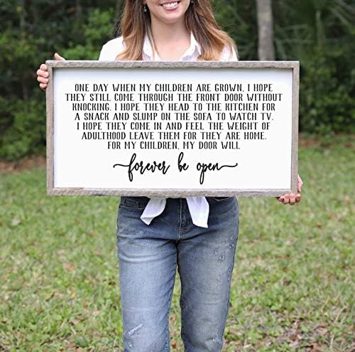 Custom Framed Wood Sign, Decor One Day When My Children are Grown Wood Sign Home Gifts for Mom Gifts for Sister Mothers Day Family Sign Home Sign