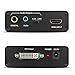 TNP HDMI to DVI Converter with Audio Out - HDMI to DVI Video Audio Adapter Sound Splitter to 3.5mm AUX Auxiliary / 2 RCA Stereo & Coaxial Output Jack Connector Plug, 1080P 720P, 5.1 & 2 Channel