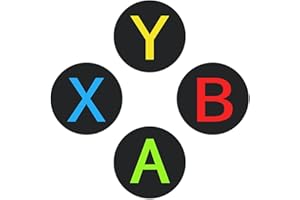 ASOHEK ABXY Silicone Gaming Coasters - Set of Four - Game Room Décor