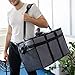 Insulated Food Delivery Bag - Large Thermal Bag for Food Transport, Commercial Catering or Grocery Shopping - Heavy Duty Carrier for Cold and Hot Food with Divider & Padded Handles - 23 x 15 x 14