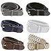 Letter Love Fashion Unisex Leather Covered Buckle Woven Elastic Stretch Belt 1 1/4" Wide Nwt New