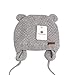 XIAOHAWANG Warm Baby Hat Cute Bear Toddler Earflap Beanie for Fall Winter (6-12 Months, A-Grey)