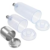 VINTORKY Airbrush Paint Bottles 3-piece Empty Glass Paint Storage Bottles for Dispensing Pigment and Fluid 5ml 20ml 40ml for Model Making Cake Decorating Nail Art and Tattoo Outlines