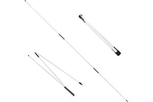 Eshan Golf Alignment Sticks 2 Pack Swing Training Aid Equipment Collapsible Trainer Practice Rods Posture Corrector in Handy Storage Tube Case for Men Women Golfer Swinging