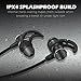 Bluetooth Headphones, SIX-QU Wireless Sport Earbuds with Mic, IPX4 Waterproof, HD Stereo Sweatproof Earphones, for Gym and Outdoors Workout, 6 Hour Battery, Noise Cancelling Headsets