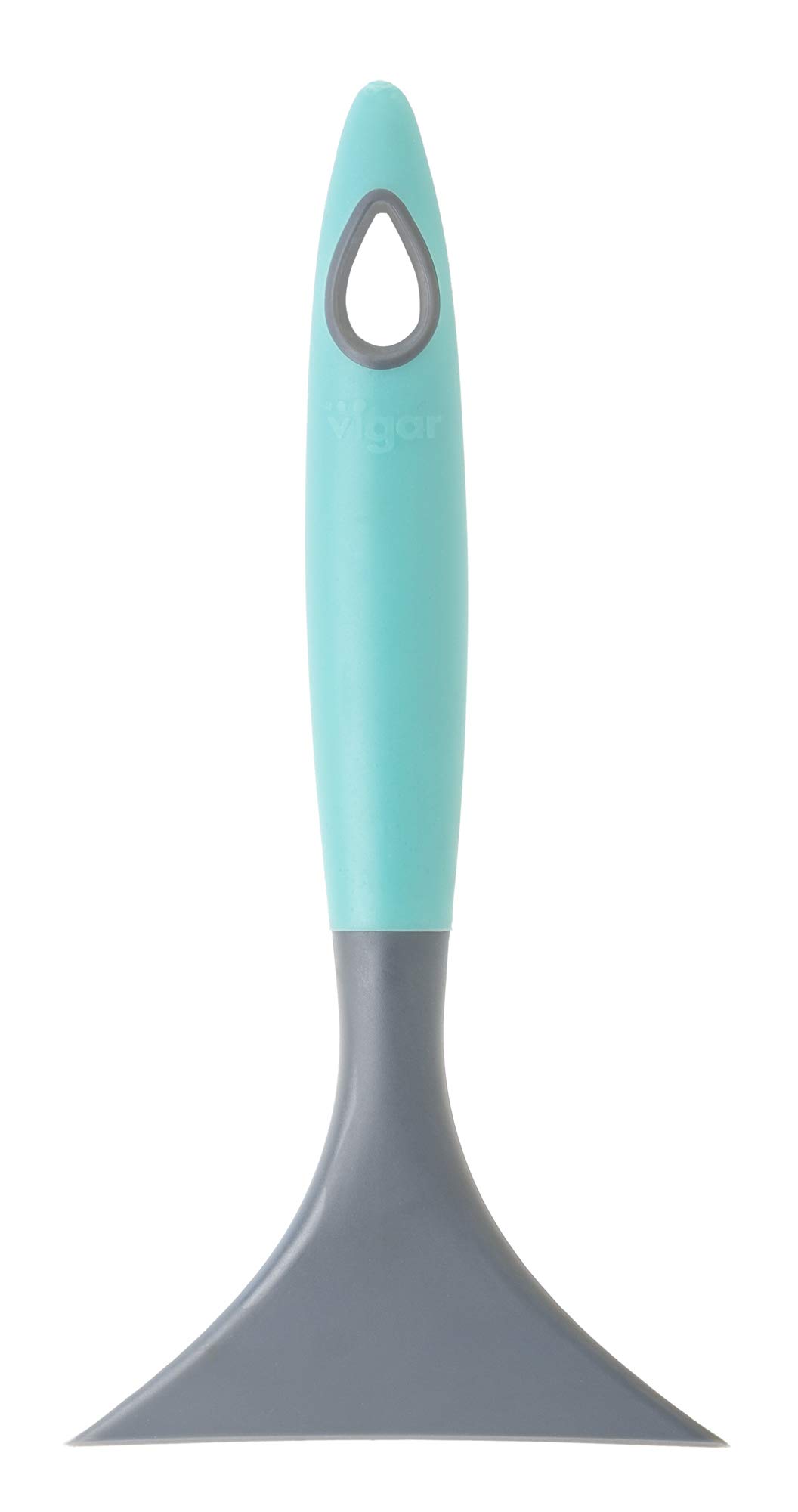 VIGAR - Glass ceramic squeegee - Soft microfibre on the top - 18 x 9 x 2.5 cm - Hergo - Suitable for induction hobs - Greater efficiency - Blue