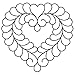 Quilting Creations Feather Heart Quilt Stencil