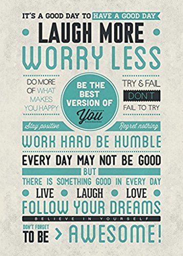 “HommomH” 50″ x 80″ Blanket Comfort Warmth Soft Cozy Air conditioning Easy Care Machine Wash Be Awesome Quotes Inspirational Motivational Happiness Decorative