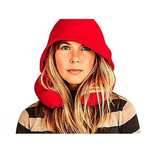 HoodiePillow Brand Memory Foam Hooded Travel Pillow - Burgundy Home & Kitchen, Bedding, Bed Pillows & Positioners, Travel Pillows