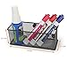 Aarya Magnetic Storage Basket, Wire Mesh Bins for Office Supplies, Set of 3 Pencil Holder Marker Pen Organizer with 6 Heavy-Duty Magnets for Whiteboard Locker Accessories, keeps workplace clutter-free