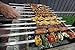 SHOPTADA Set of 8 Professional Stainless Steel Shish Kebob Skewers, 24