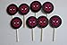 8 Deadpool Cupcake Picks Birthday Super Hero Marvel DC Favors by Celebrations