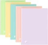 Oxford A4 Display Book 5 Pack 20 Pockets Pastel Colours