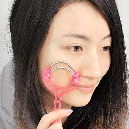 Hair Removal Device, Sdoo Safe Handheld Face Facial Hair Removal Threading Beauty Epilator Epi Roller Tool (Red)