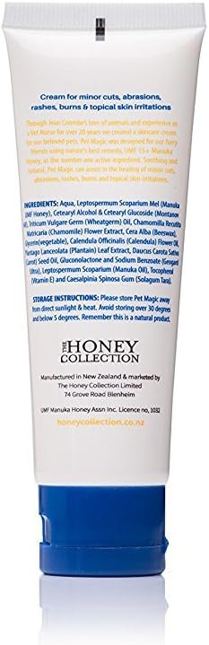 Pet Skin Care Treatment for Dogs and Cats with Scratches, Infections, Small Wounds. UMF+ Manuka Honey, to Cleanse, Soothe and Repair. Heal Your Pet with Natural Pet Magic from The Honey Collection : Pet Supplies